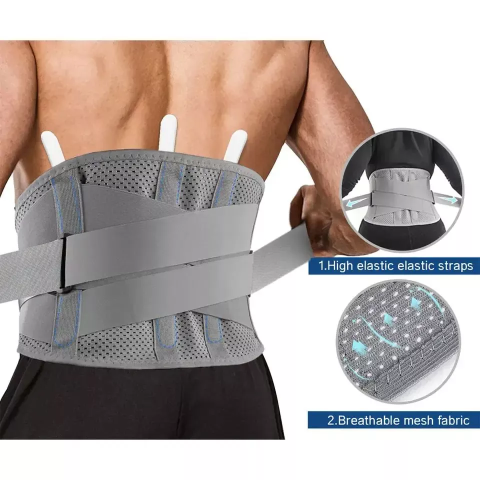 Ceinture de soutien de taille amovible en néoprène